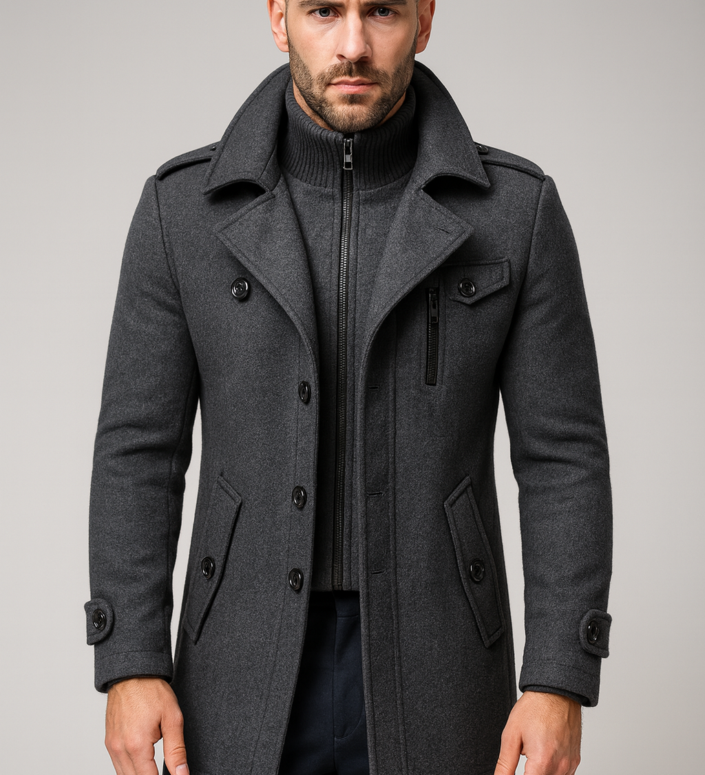 Sebastian Laurent | Luxury Wool Coat For Men