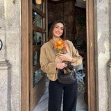 Camille Moreau | Cropped Suede Jacket For Women
