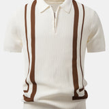 Contrast Zipper Polo & Slim Fit Tapered Trousers
