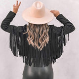 Bianca Rossi | Fringe Leather Jacket For Women