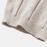 Linen Ribbed Knit Polo & Slim Fit Tapered Trousers