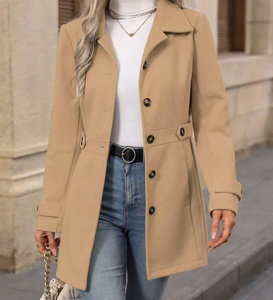Elara™ | Timeless Belted Coat