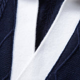 Contrast Geometry Jacquard Knit Polo & Slim Fit Tapered Trousers