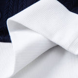 Contrast Geometry Jacquard Knit Polo & Slim Fit Tapered Trousers
