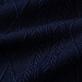 Contrast Geometry Jacquard Knit Polo & Slim Fit Tapered Trousers