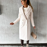 Valentina Moreau | Luxury Double-Breasted Long Coat For Women