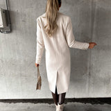 Valentina Moreau | Luxury Double-Breasted Long Coat For Women