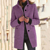 Isabelle Laurent | Luxury Wool Blend Coat For Women