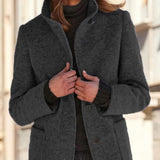 Isabelle Laurent | Luxury Wool Blend Coat For Women