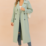 Élise Montclair | Double-Breasted Trench Coat For Women