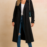 Élise Montclair | Double-Breasted Trench Coat For Women