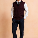 Luca Moretti | Refined Knit Zip Bodywarmer For Men