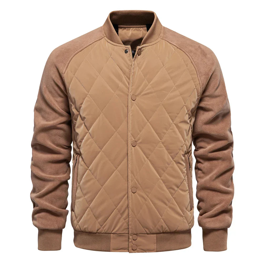 Luca Moretti | Quilted Bomber Jacket With Luxe Comfort For Men