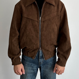 Marco Bellini | Suede Luxe Zip Jacket For Men