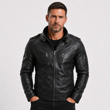 Nicolas Beaumont | Premium Leather Moto Jacket For Men