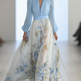 Beautiful Maxi Dress with Floral Print