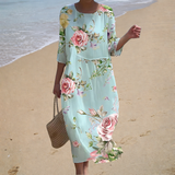 Chic and Comfortable Long Fluid Dress