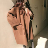 Élodie Marchand | Longline Wool Blend Coat For Women