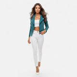 Camille Laurent | Slim Zip Moto Jacket For Women