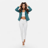 Camille Laurent | Slim Zip Moto Jacket For Women