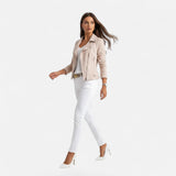 Camille Laurent | Slim Zip Moto Jacket For Women