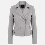 Camille Laurent | Slim Zip Moto Jacket For Women