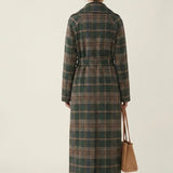 Ivy | Forest Green Check Longline Coat  — Final Edit