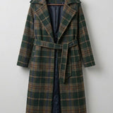 Ivy | Forest Green Check Longline Coat  — Final Edit