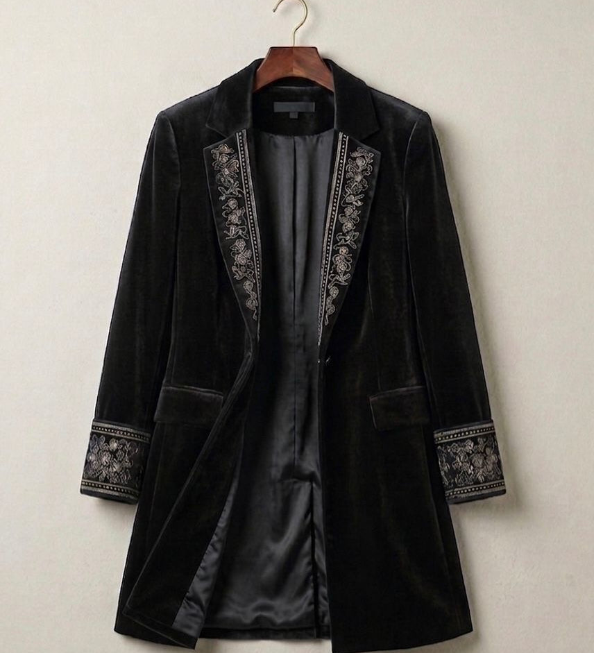 Elise™ | Velvet Statement Blazer — Final Edit