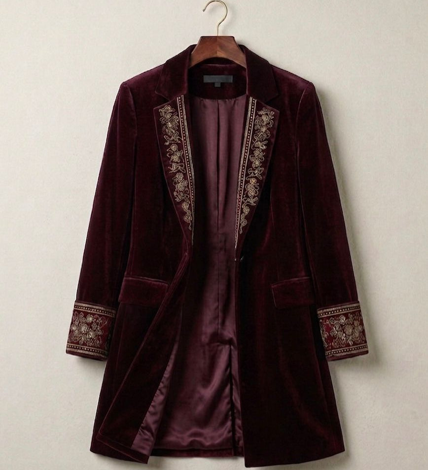 Elise™ | Velvet Statement Blazer — Final Edit