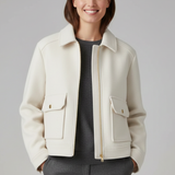 Elodie Sinclair | Cropped Bomber Jacket For Women
