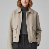 Elodie Sinclair | Cropped Bomber Jacket For Women