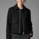 Elodie Sinclair | Cropped Bomber Jacket For Women