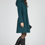 Charlotte Moreau | Elegant Hooded Winter Coat For Women