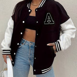 Giulia Moretti | Contrast Bomber Jacket For Women