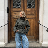 Isabella Laurent | Cropped Belted Trench Jacket For Women