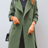Margaux Delacroix | Longline Double-Breasted Coat For Women