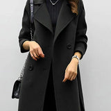 Margaux Delacroix | Longline Double-Breasted Coat For Women