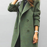 Margaux Delacroix | Longline Double-Breasted Coat For Women