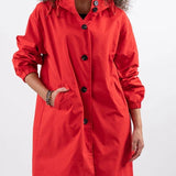 Lucienne Moreau | Long Hooded Rain Jacket For Women