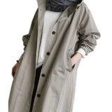 Lucienne Moreau | Long Hooded Rain Jacket For Women