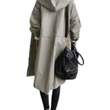 Lucienne Moreau | Long Hooded Rain Jacket For Women