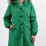Lucienne Moreau | Long Hooded Rain Jacket For Women