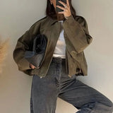 Charlotte Bellini | Oversized Suede Bomber Jacket For Women