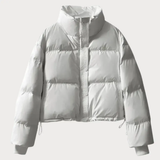 Juliette Moreau | Cropped Puffer Jacket With Luxe Finish For Women