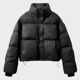 Juliette Moreau | Cropped Puffer Jacket With Luxe Finish For Women