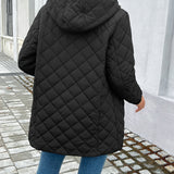 Amelia Rossi | Quilted Longline Winter Jacket For Women