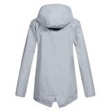 Amélie Laurent | Hooded Long Rain Jacket With Minimalist Finish For Women