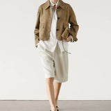 Women's Cropped Suede Jacket — Autumn Outerwear Australia