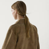 Lucienne Caruso | Cropped Suede Jacket For Women